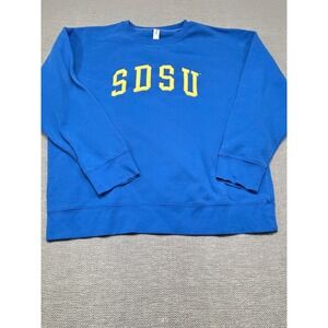 Zoozatz SDSU Jackrabbits Sweatshirt Mens XXL Blue Yellow Crewneck ZH0314